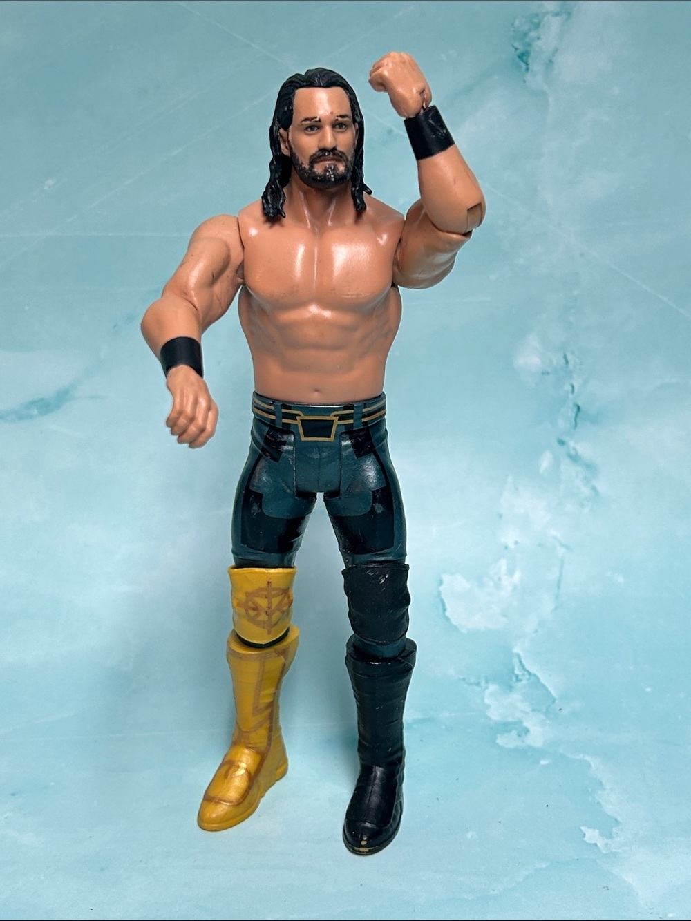 🔥🔥2017 SETH ROLLINS FIGURE WWE MATTEL BASIC SERIES WRESTLING RARE LIMITED EDITIO